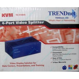 Видеосплиттер TRENDnet KVM TK-V400S (4-Port) в Брянске, разветвитель видеосигнала TRENDnet KVM TK-V400S (Брянск)