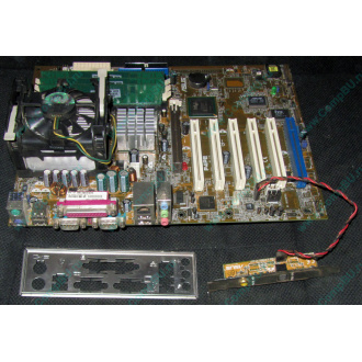 Материнская плата Asus P4PE (FireWire) с процессором Intel Pentium-4 2.4GHz s.478 и памятью 768Mb DDR1 Б/У (Брянск)